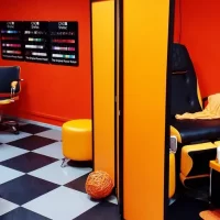 кабинет маникюра black orange nails изображение 4
